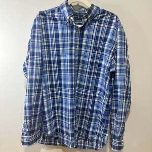 Ralph Lauren Classic Fit 100% cotton Plaid Button Down Shirt, Sz L